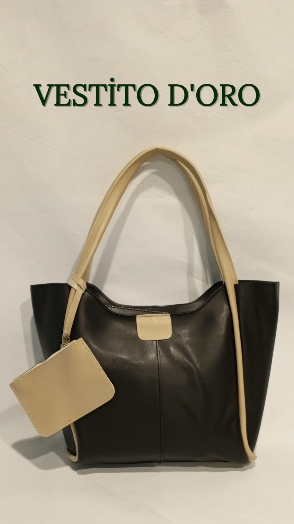 Vestito D'oro Deri Cüzdanlı Deri Kol Çantası - Görsel 2